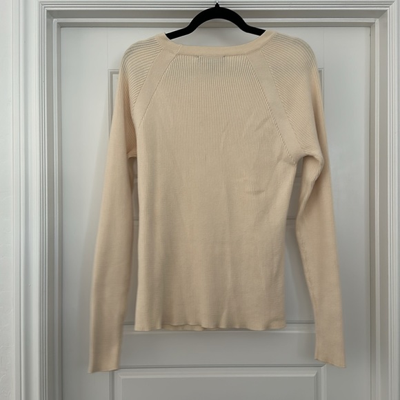 Eloquii Button Detail Ribbed Sweater - Picture 9 of 9